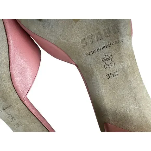 Staud Brigitte Rose 55MM Silk-Blend Mule Sandals size EU 36.5 - Picture 7 of 7